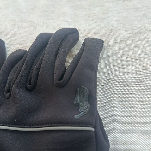 Polo Ralph Lauren Unisex Black Gloves L/XL - Picture 2 of 4